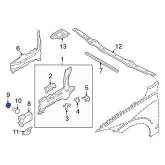 Volvo OE - Frame Rail End Nut