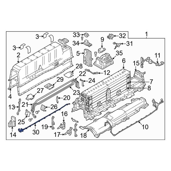 Drive Motor Battery Pack Control Module Wiring Harness