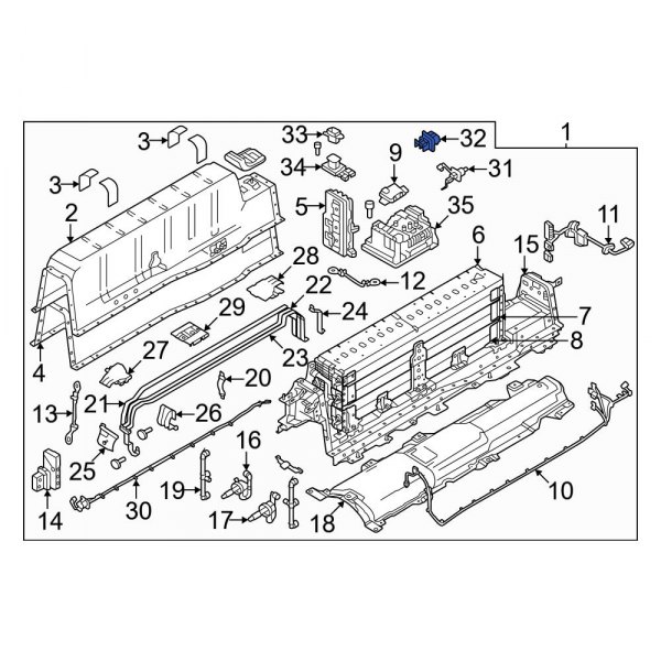 Drive Motor Battery Pack Control Module Wiring Harness