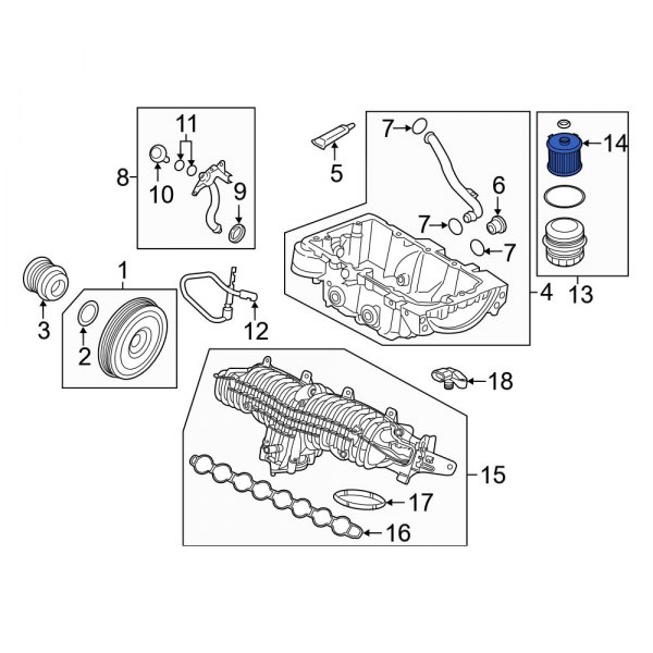 Engine Oil Filter Element