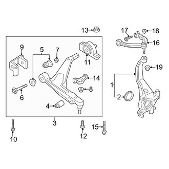 Volvo OE - Front Suspension - Suspension Components