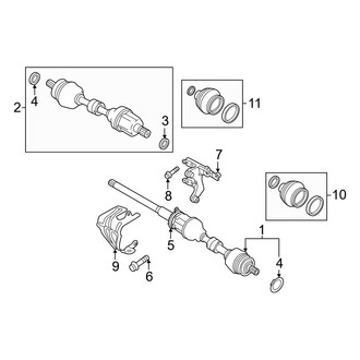 Volvo OE - Front Suspension - Drive Axles (B5 Core / B5 Plus / B5 Ultra / B5 Ultra Black Edition)