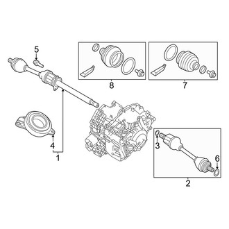 Volvo OE - Front Suspension - Drive Axles (T8 Core / T8 Plus / T8 Polestar / T8 Ultra / T8 Ultra Black Edition)