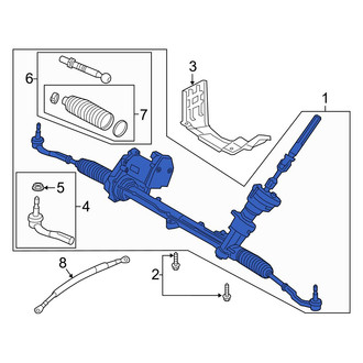 Volvo OE - Front Rack and Pinion Assembly