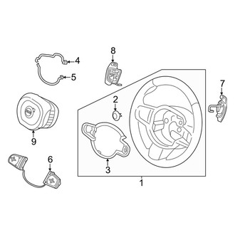 Volvo OE - Steering Wheel & Trim (Wood)