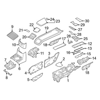 Volvo OE - Center Console (T8 Inscription / T8 Momentum / T8 R-Design)