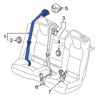 Volvo OE - Rear Outer Seat Belt Lap and Shoulder Belt