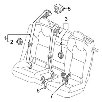 Volvo OE - Restraint Systems - Rear Seat Belts