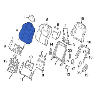 Volvo OE - Front Right Seat Back Cushion Cover