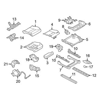 Volvo OE - Seats & Tracks - Driver Seat Components (Seat Cushion)