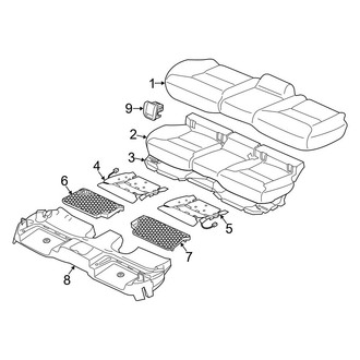 Volvo OE - Seats & Tracks - Rear Seat Components (Seat Cushion)