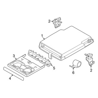 Volvo OE - Seats & Tracks - Rear Seat Components (Armrest)