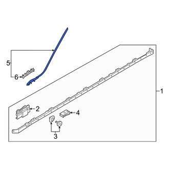 Volvo OE - Front Lower Windshield Molding