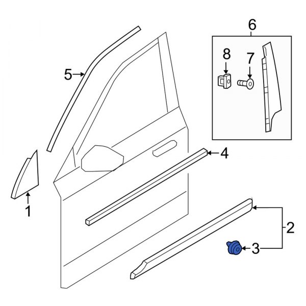 Door Molding Clip