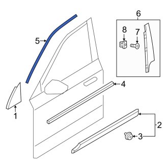2025 Volvo XC60 Door Moldings - Side, Edge, Belt | CARiD