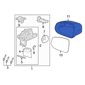 Volvo OE - Front Left Upper Door Mirror Cover