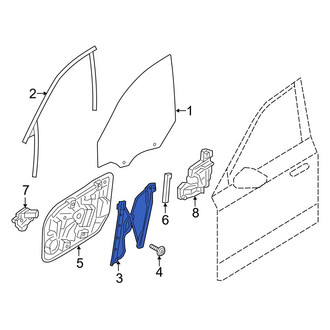 Volvo OE - Front Left Door Panel Carrier