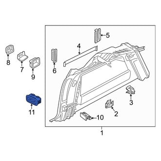 Volvo OE - Liftgate Latch Release Switch
