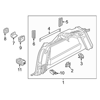 Volvo OE - Quarter Panel - Interior Trim (Right Side)