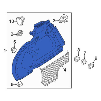 Volvo OE - Rear Left Lower Interior Quarter Panel Trim Panel