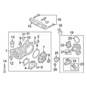 Volvo OE - Rear Suspension - Axle & Differential (T5 Inscription / T5 Momentum / T5 R-Design / T6 Inscription / T6 Momentum / T6 R-Design)