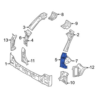 Volvo OE - Rear Left Lower Quarter Panel Gutter
