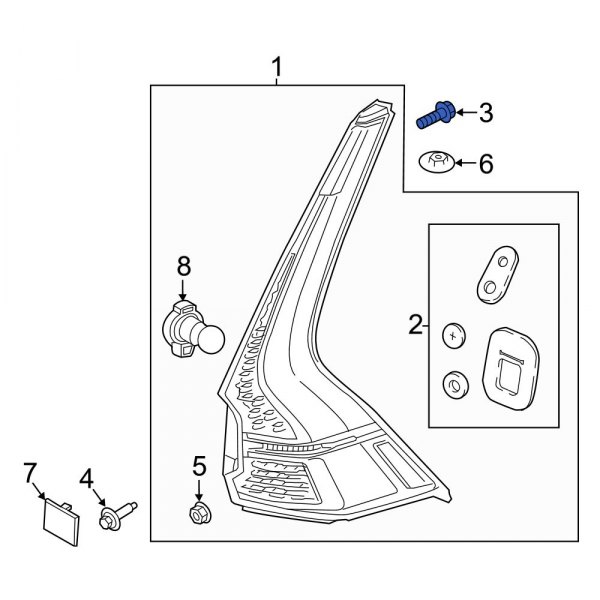 Tail Light Screw