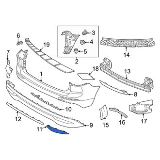 Volvo OE - Rear Right Outer Bumper Trim