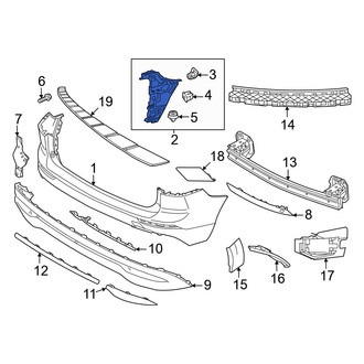 Volvo OE - Rear Left Bumper Cover Bracket