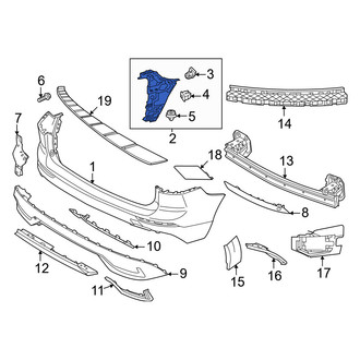 Volvo OE - Rear Right Bumper Cover Bracket
