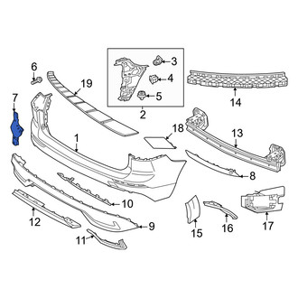 Volvo OE - Rear Lower Bumper Cover Bracket