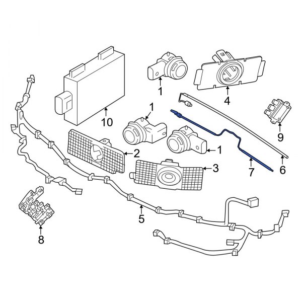 Volvo OE 32299000 Rear Lower Liftgate Motion Sensor