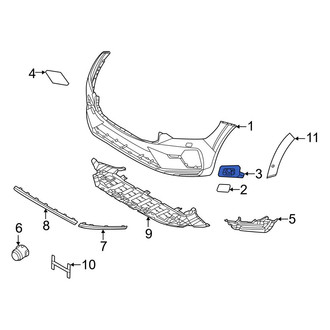Volvo OE - Front Right Headlight Washer Cover Bracket