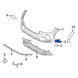 Volvo OE - Front Left Headlight Washer Cover Bracket