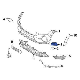 Volvo OE - Front Left Headlight Washer Cover Bracket