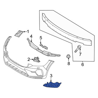 Volvo OE - Front Left Fog Light Bracket