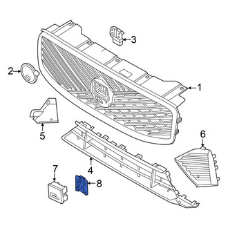 Volvo OE - Front License Plate Bracket