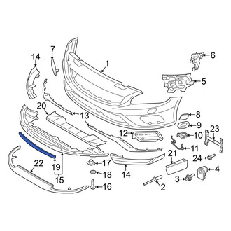 Volvo OE - Front Lower Outer Spoiler