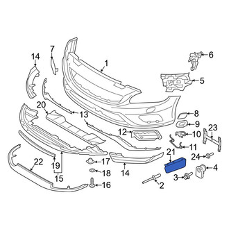 Volvo OE - Front Left Outer Spoiler