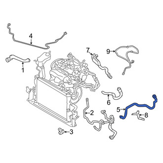Volvo OE - HVAC Heater Hose