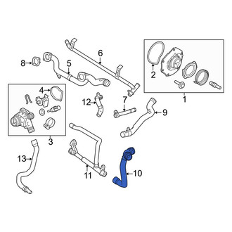 Volvo OE - Left Engine Coolant Pipe