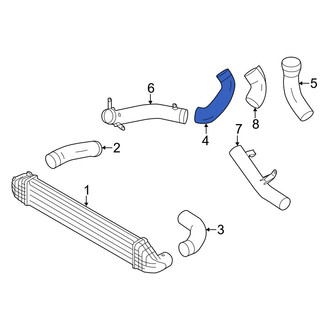 Volvo OE - Rear Right Intercooler Pipe