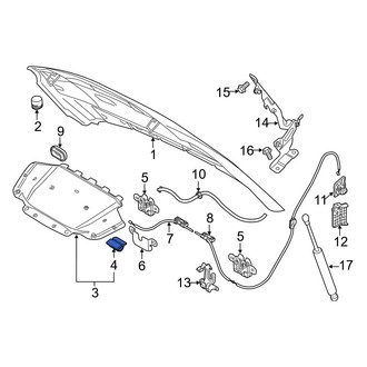 Volvo OE - Hood Insulation Pad Clip