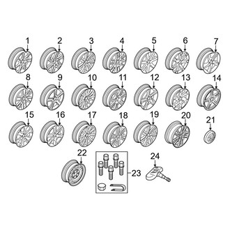 Volvo OE - Wheels (18" Wheels), (T5 / T5 Platinum)