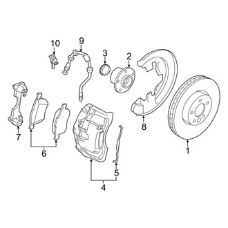 Volvo OE - Front Suspension - Brake Components