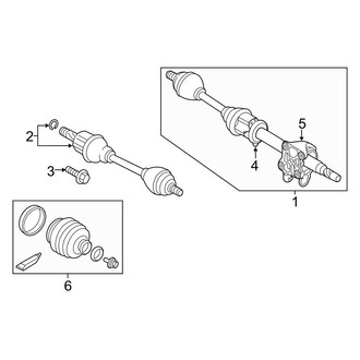 Volvo OE - Front Suspension - Drive Axles (T5 Platinum / T5 Premier FWD 2.5L)