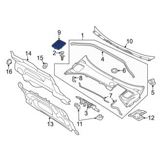 Volvo V60 Cowl Panels & Parts | Vent Grills — CARiD.com