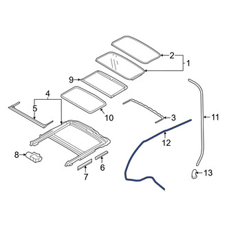 Volvo OE - Sunroof Drain Hose