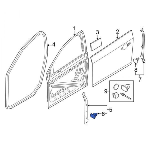 Door Opening Trim Clip