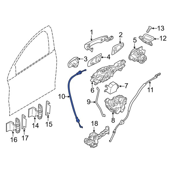 Door Latch Cable